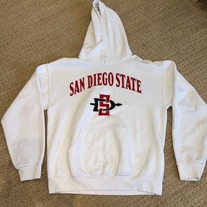 White San Diego State sweatshirt